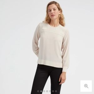 Everlane Silk Blouse in Off White